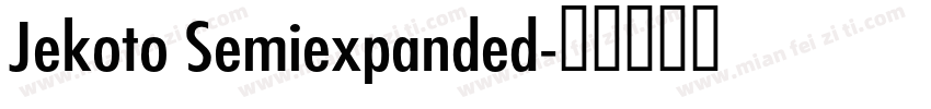 Jekoto Semiexpanded字体转换